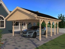 Carport Satteldach 500x800cm