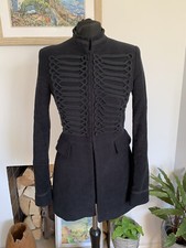 Zara Black Velvet Military