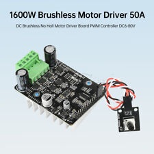 DC 6-80V BLDC 3-Phase DC Brushless Motor Controller 1600W 50A PWM Motor Driver