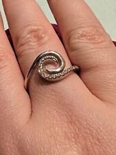 Christ Juwelier Luxus Schnecke Frauen ring 585 Weißgold mit Brillanten (0,11ct)