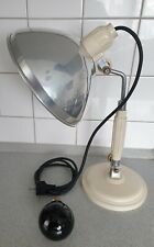 JUN LUX Praxis Leuchte Weiß Tisch Lampe Loft Design Vintage alt 50er Jahre.