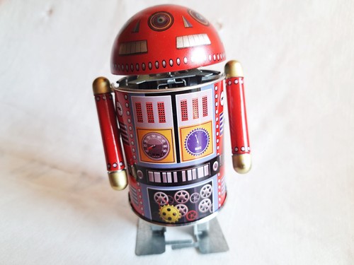 Blechspielzeug roboter robo - blechspielzeug,