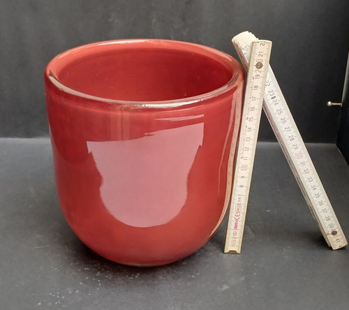 Einzelstück vase glas rot - einzelstück,