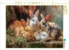 CALVENDO Puzzle Kaninchenportraits | 1000 Teile Lege-Größe 64x48cm Foto-Puzzle f
