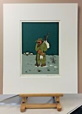 Josip GENERALIC (1936-2004) NAIVE KUNST Orig. Farbserigraphie : Fischerszene 3/3