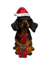 LED Dackel "Rüdiger" Warmweiß Dekofigur mit Timer 8,5x15x11 cm Dekor