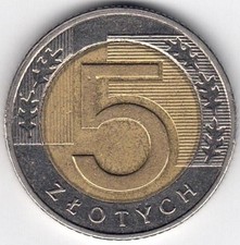 Polen 5 Zloty 2016 "Bi-Metal"