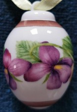 Hutschenreuther Porzellan Mini Ei Frühlingswiese * Veilchen * 