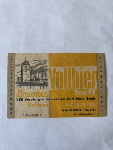 Bieretikett braustolz brauerei - bieretikett, braustolz-brauerei