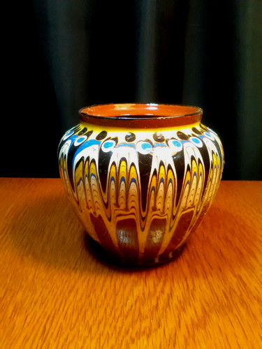 Vase keramik handarbeit glasur - vase,