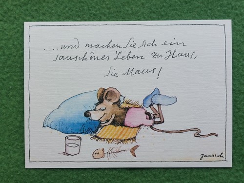Postkarte janosch und - postkarte, "...und
