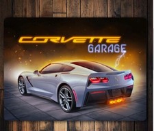 US Schild Corvette Garage C8