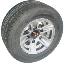 Fitzel und Algema Anhänger Alu-Komplettrad 195/55 R10 C, Tragkraft 750 Kg.