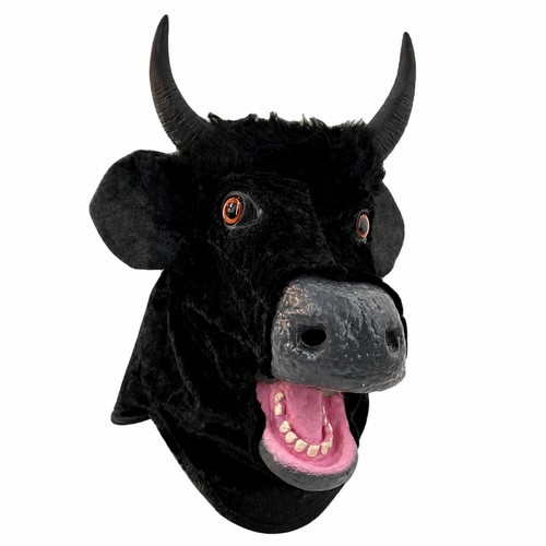 Kuhmaske mit beweglichem maul - kuhmaske,