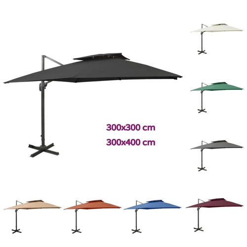 Ampelschirm mit lüftung - mit,