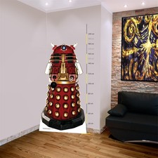 Doctor Who Pappaufsteller (Stand Up) - Supreme Dalek Drone (Rot/Gold) (182 cm)