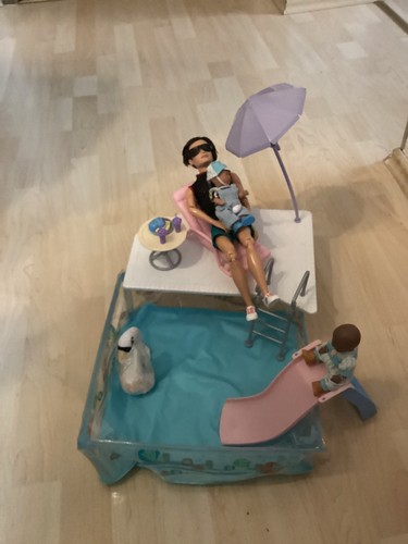 Barbie swimming pool mit - barbie,