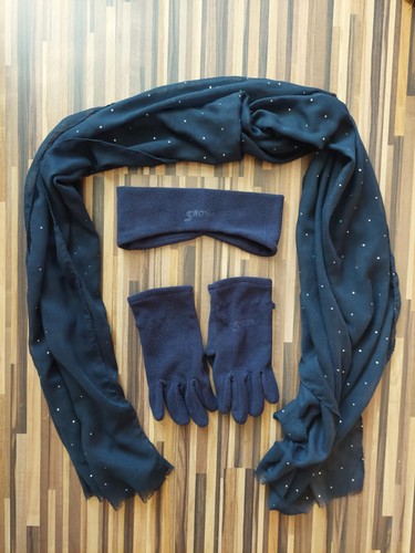 Set schal glitzer - set, +