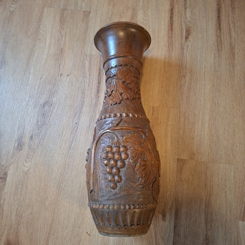 Handgeschnitzte bodenvase aus - handgeschnitzte,