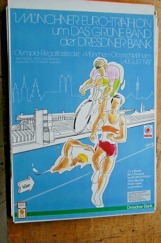 Plakat triathlon 1987 - plakat,