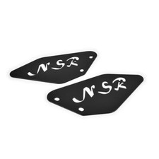 kompatibel mit Honda NSR 125 NSR125 Fersenschoner Fersenschutz Edelstahl schwarz