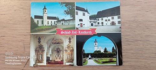 Postkarte schloß zeil - postkarte,