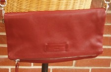 Vintage: LIEBESKIND Tasche / Schultertasche / Umhängetasche, Leder, dunkelrot