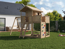 Spielturm Stelzenhaus Moonlight kesseldruckimprägniert Kindergartenhaus Kiefer