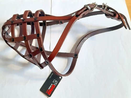Maulkorb aus leder hund - aus,