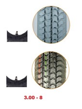 Reifen mit Schlauch 3.00-8