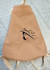 Tasche 2in1, Rucksack, Umhängetasche, Handmade bestickt Kork
