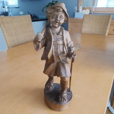 Holzfigur wanderbursche - holzfigur,