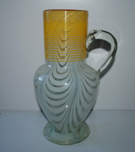 Antiker fadenglas krug lauscha - krug,
