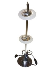 Fischer & Honsel Stehleuchte Modern Silber Metall Glas Stehlampe