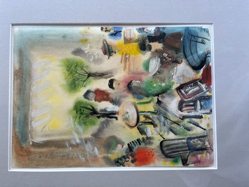 Aquarell stadtansicht platz - aquarell,