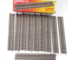 Fleischmann H0 Profigleis 6101 Gerade Gleisstücke 10 Stück in  OVP # 0633+0636