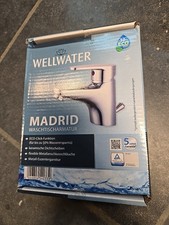 Wellwater Madrid Waschtischarmatur aus Messing silber Wasserhahn
