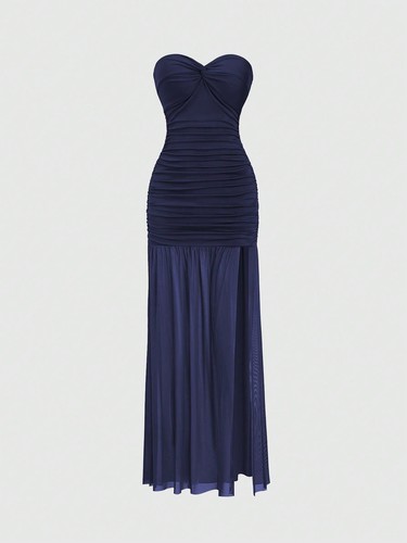 Elegantes langes damenkleid - elegantes,