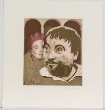 Eberhard Schlotter/ Farbradierung/handsigniert/ 300 Exemplare/Don Quijote/15