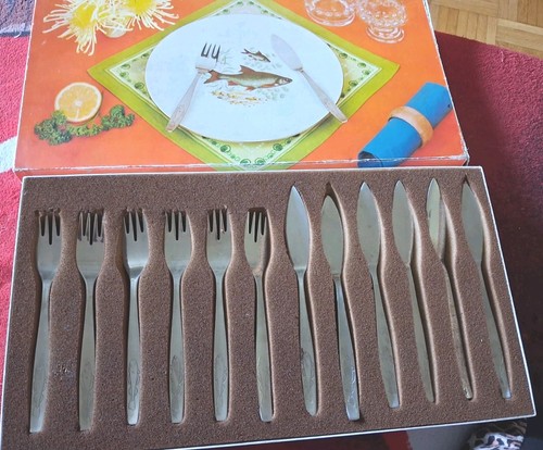 Fischbesteck set bmf 6messer - fischbesteck,