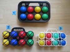 1x Set Boccia, Boule, Kugelset 8tlg. aus Plastik/Kunststoff, WAHL aus 3 Modellen