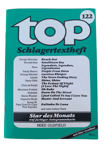 Top schlagertextheft 122 - top, nr.