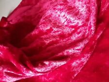 1,95 x 1,60 M Pannesamt Samt Bekleidung Dekostoff uni Fasching , ROT