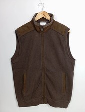 CLAUDIO CAMPIONE Leichte Weste Herren 52/L Braun Casual Klassisch