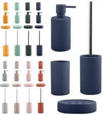spirella Keramik WC Bürste Zahnputzbecher Seifenspender Badset Klobürste SET