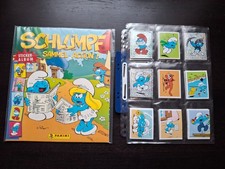 Panini SCHLUMPF SAMMEL-ACTION Leeralbum und Komplettsatz Sticker