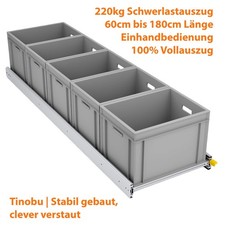 Heckauszug - Kastenwagen Heckgarage - Euro Box - Schwerlastauszug 220kg - Camper