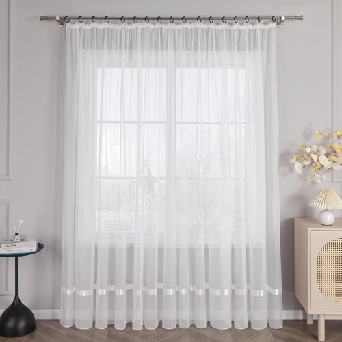 Gardin voile transparente - voile,,