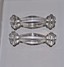 Vintage geschnittenes Glasmesser/Besteckauflagen/Bank/Halter Art Deco