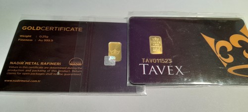 Goldbarren tavex x 0 25 - ,
